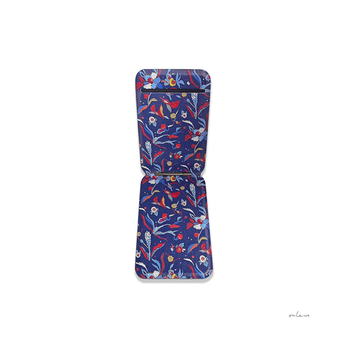 'ORCHID BATIK' leather phone stand