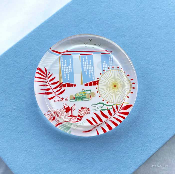 ‘SINGAPORE MARINA BAY’ Glass Coaster (*PRE-ORDER: ARRIVAL 15 SEP 2026 )