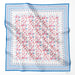 Onlewo 'Orchid Batik' 90cm mulberry silk scarf — rhythmic orchid garden pattern inspired by Batik textile tradition, Singapore-designed heritage gift