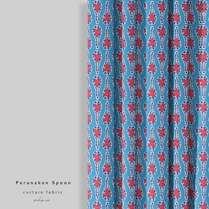 'PERANAKAN SPOON' Curtain Fabric