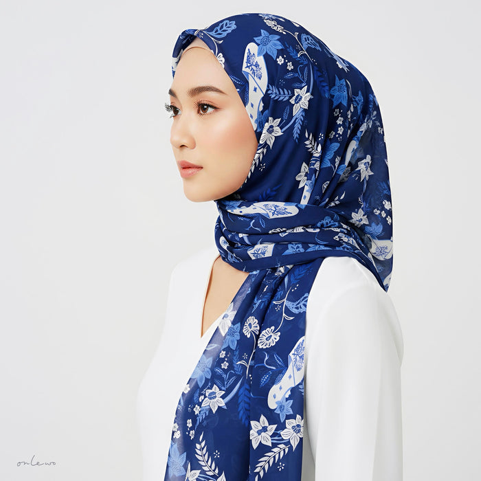‘PERANAKAN SHOES’ Silk Cotton Scarf