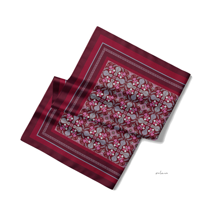 ‘ORCHID LEGACY’ Silk Pocket Square